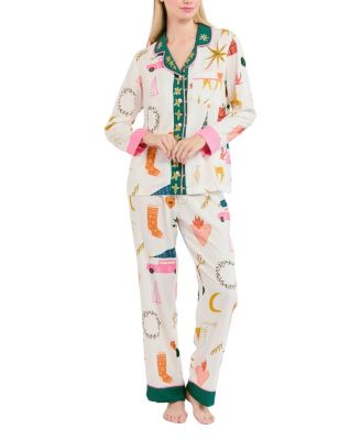 Mod Holiday Long Sleeve Pajama Pants Set