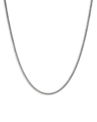Sterling Silver Curb Chain Necklace, 20"