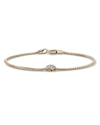 14K Yellow Gold JH Essentials Diamond Pav&eacute; Bracelet