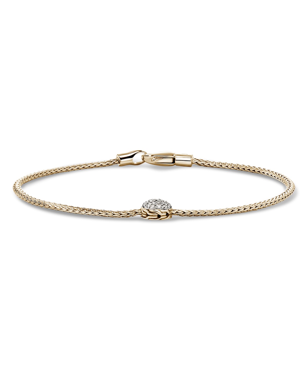 14K Yellow Gold JH Essentials Diamond Pavé Bracelet