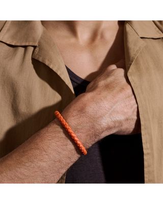 Sterling Silver Leather Bracelet