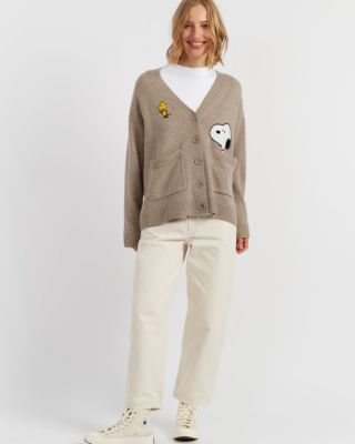 Women's Wool Cashmere Peek Pocket Cardigan