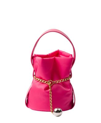 Petit Sac Noir Mini Re-Nylon and Nappa Leather Bucket Bag