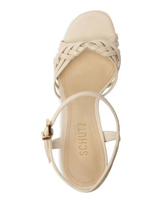 Women's Tara Leather High Heel Platform Sandals