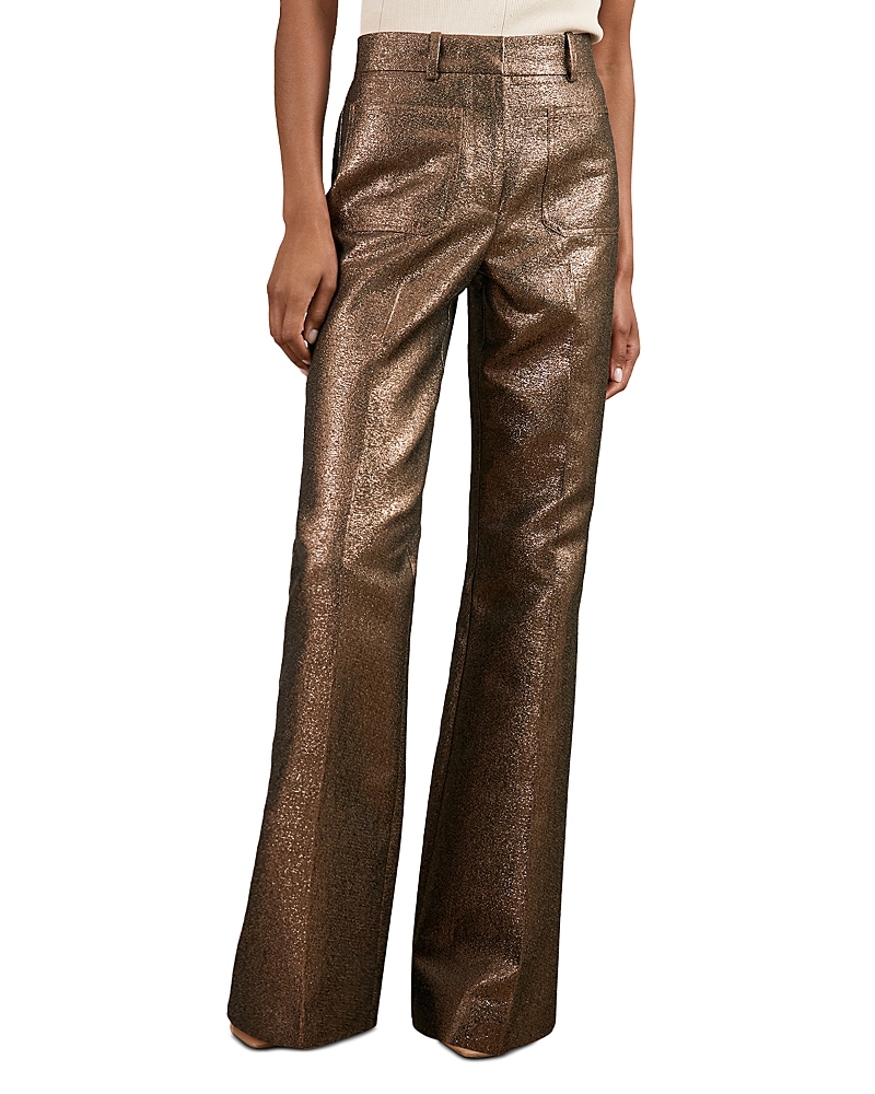 Reiss Petite Sienna Sparkle Flare Trousers