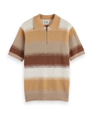 Knitted Degrade Polo Shirt