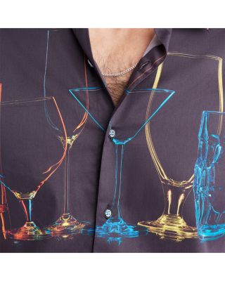 Neon Nights Short Sleeve Woven Shirt