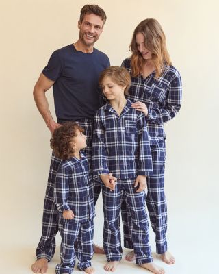Unisex Brushed Twill Pajamas in Oxford Tartan - Little Kid, Big Kid