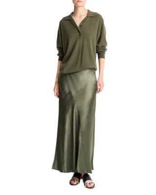 Paneled Bias Cut Skirt