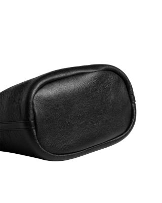 Bleeker Leather & Shearling Bucket Bag