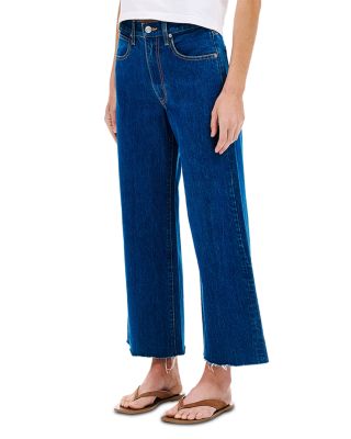 Grace Crop High Rise Wide Leg Jeans in Revolution