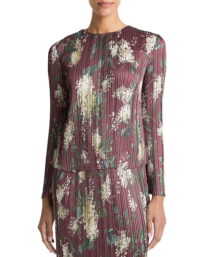 Vince Lilac Pleated Top