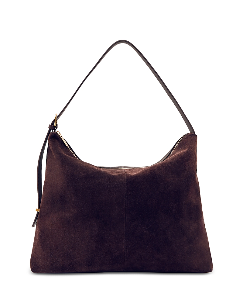 Reiss Vigo Suede & Grain Leather Tote
