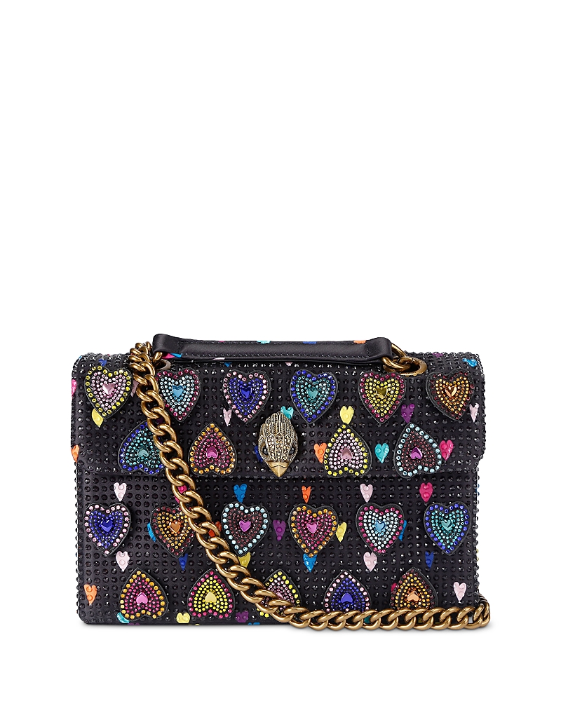 Kurt Geiger London Kensington Crystal Hearts Convertible Crossbody