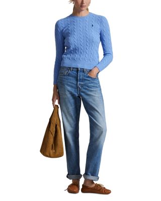 Cable Wool Cashmere Crewneck Sweater