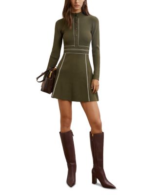 Alex Stitch Detail Minidress