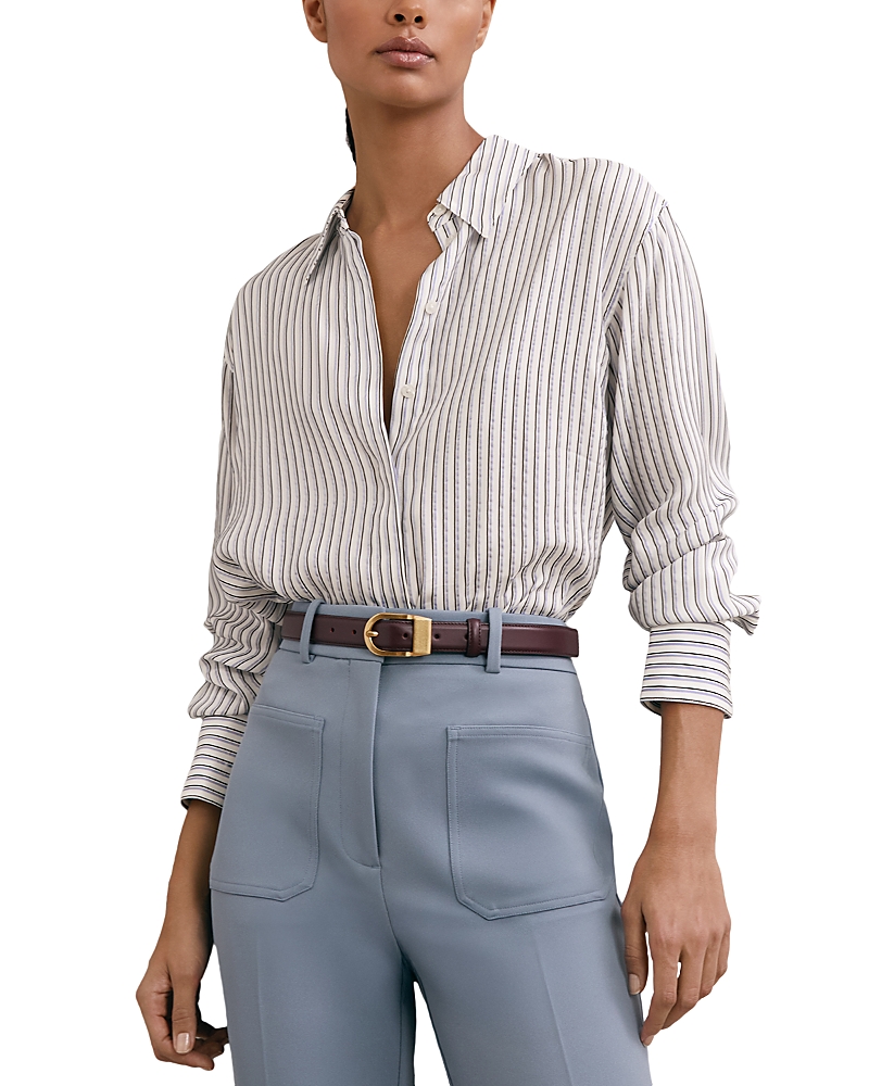 Reiss Annika Striped Shirt