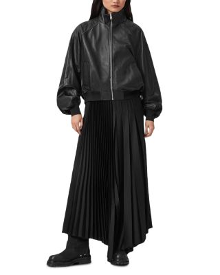 Felda Leather Bomber Jacket