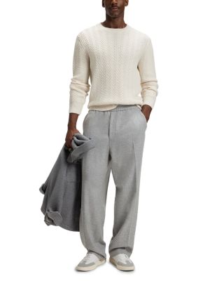 Hitalo Textured Crewneck Sweater