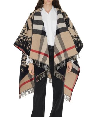  Reversible EKD Check Wool Cape