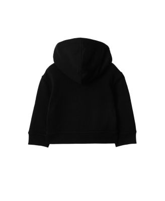 Girls' Check Label Cotton Zip Hoodie - Baby