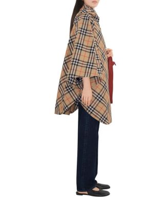  Packaway Check Twill Cape