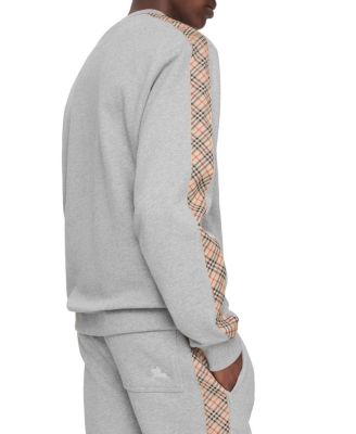  Check Trim Cotton Sweatshirt