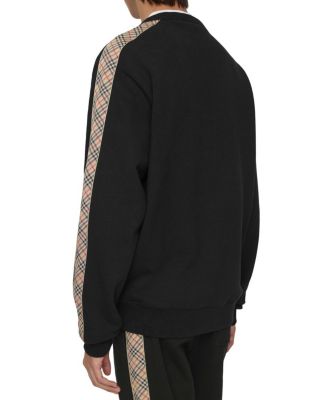  Check Trim Cotton Sweatshirt