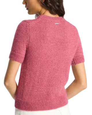 Fluffy Short Sleeve Sweater