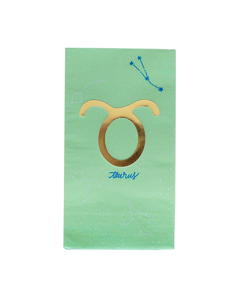 Jollity & Co. Zodiac Themed Paper Party Guest Napkins, Set of 16