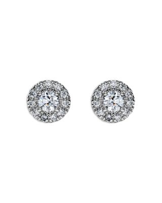 Galaxy Certified Lab Grown Diamond Halo Stud Earrings