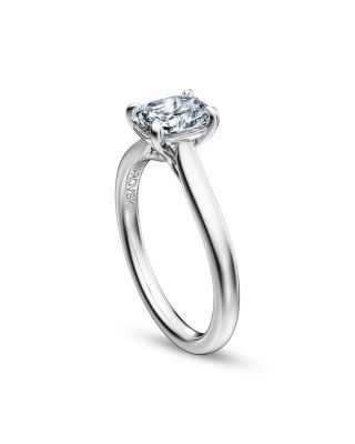 14K White Gold Eternity Certified Lab Grown Diamond Octagon Solitaire Ring