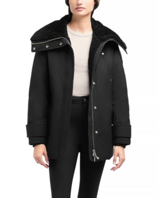 Moose Knuckles Aurora Shearling Trim Down Jacket | Bloomingdale's