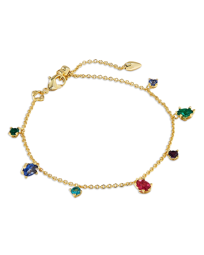 Kendra Scott Crystal Charm Chain Link Bracelet