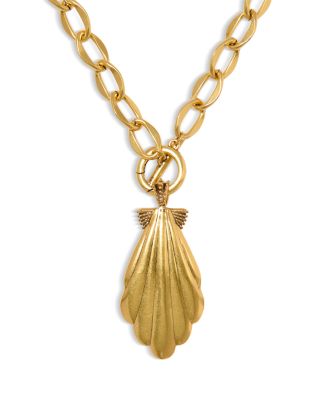 Iridescent Shell Alexa Convertible Pendant Necklace, 32"