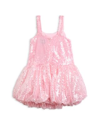 Girls' Alanna Mesh Sequin Dress - Little Kid, Big Kid