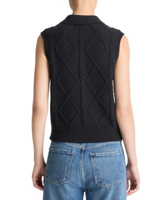 Polo Cable Knit Sweater Vest