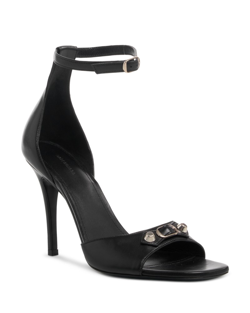 Balenciaga Women's City Uptown Sandals in Black/Silver
