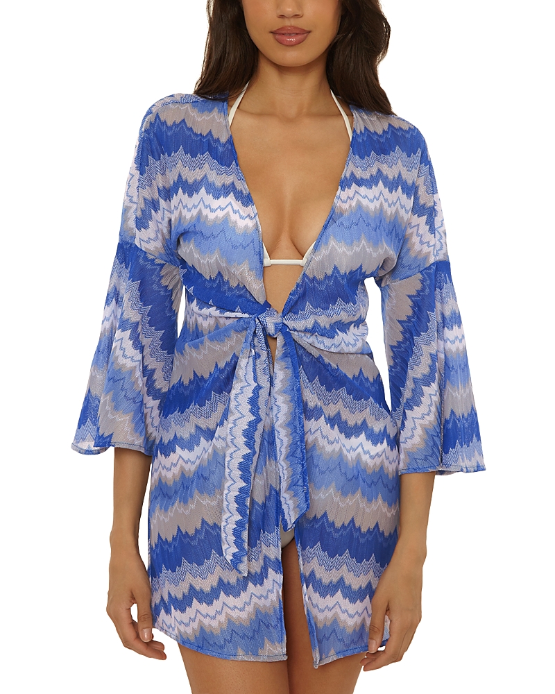 Becca by Rebecca Virtue Santorini Textured Knit Cover Up Tunic