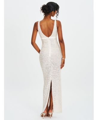  Adelaide Beaded Sequin Net Bodycon Gown