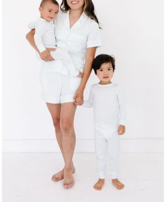 Cloud Stripe Bamboo Pajama Set
