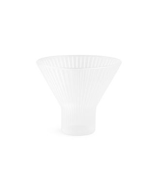  Pressed Clear Martini Glasses, Set of 4