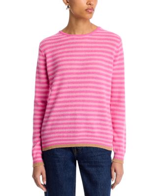 Cashmere Tipped Little Stripe Sweater