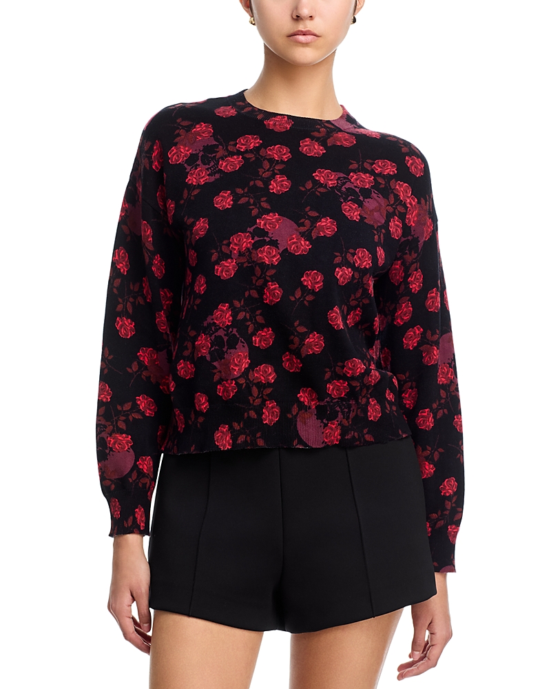 Aqua Rose Skull Sweatshirt - Exclusive