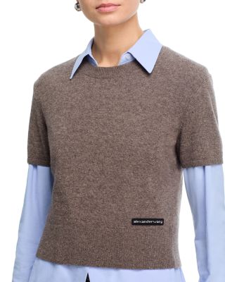 Layered Look Shirt And Sweater