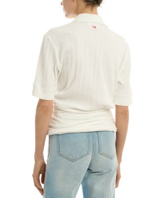 Twist Detail Polo Top