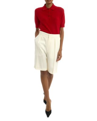 Polo Collar Merino Wool Shirt