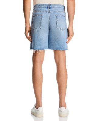 Relaxed Fit Raw Hem Shorts