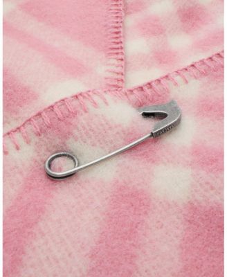 Check Wool Hooded Scarf