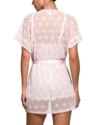 Stretch Mesh Bow Pattern Wrap